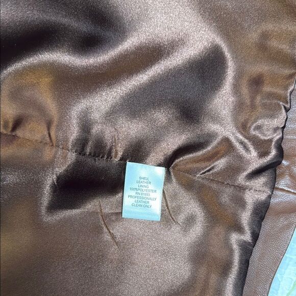 D & Co Brown Soft Leather Jacket size S - Picture 3 of 6